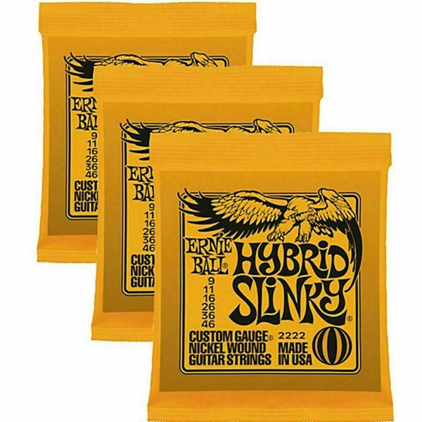 Ernie Ball Slinky Electric Guitar Strings 3 Pack 3223 Super Slinky 9-42