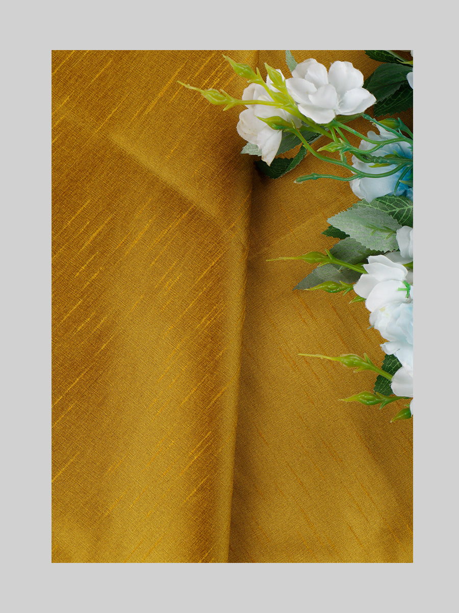 Cotton Blend Yellow Colour Plain Shirt Fabric Infinity