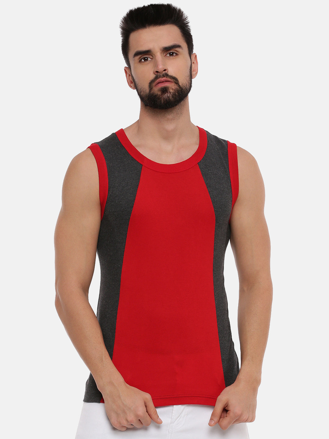  Men Active Black Gym Vest Sando Baniyan Pack Of 2 / Fancy Men  Vest