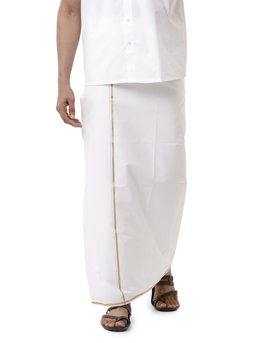 Ramraj Cotton Belt Dhoti Large Adjustable White Soft House of Renes India