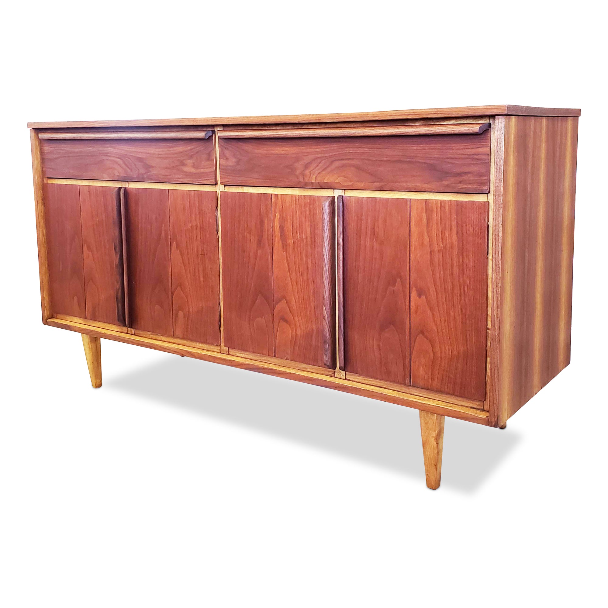 Walnut Sideboard by HPL  Decade Five Furniture  Co 