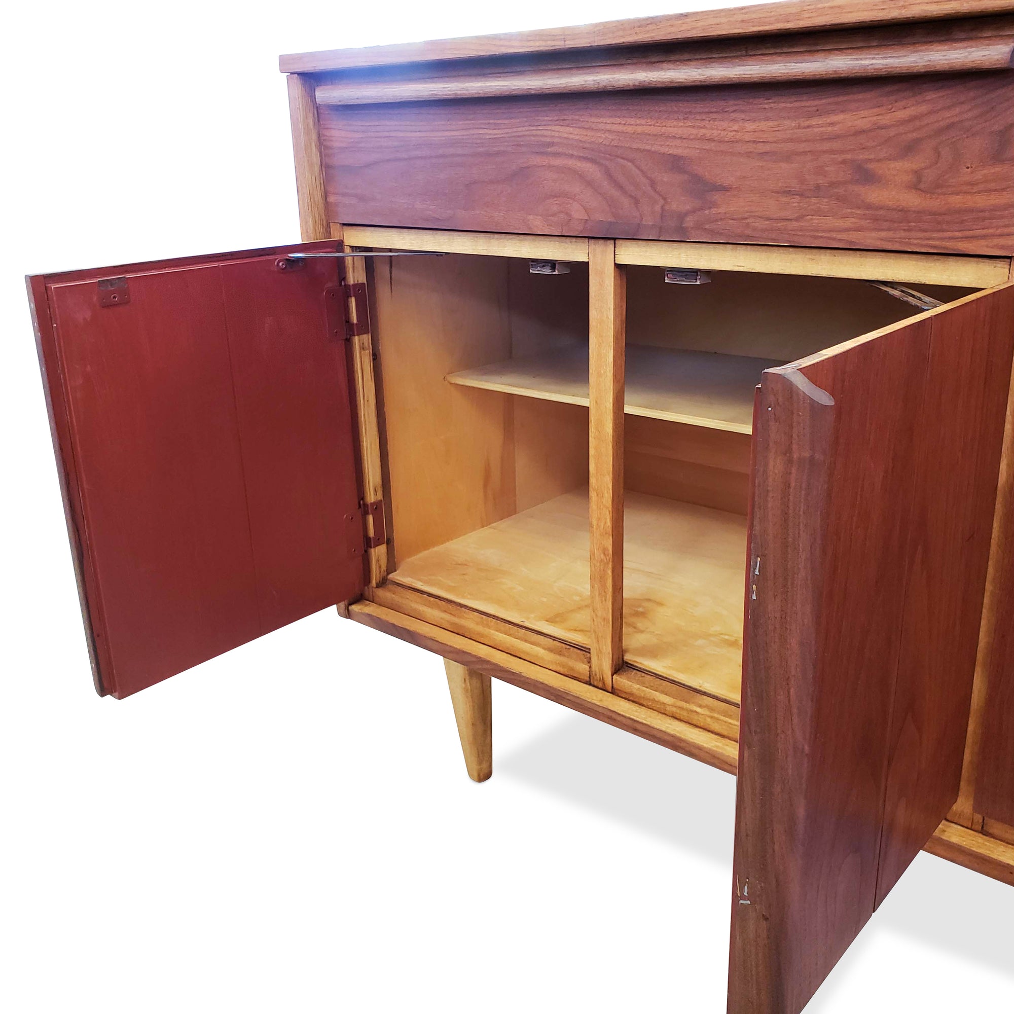 Walnut Sideboard by HPL  Decade Five Furniture  Co 