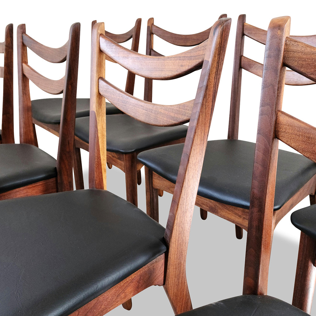 Walnut Dining Chairs by Honderich - Decade Five Furniture Co.