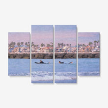 Load image into Gallery viewer, Beach Life - 4 Piece Canvas Wall Art - Framed Ready to Hang 4x12&quot;x32 - Tracy McCrackin Photography