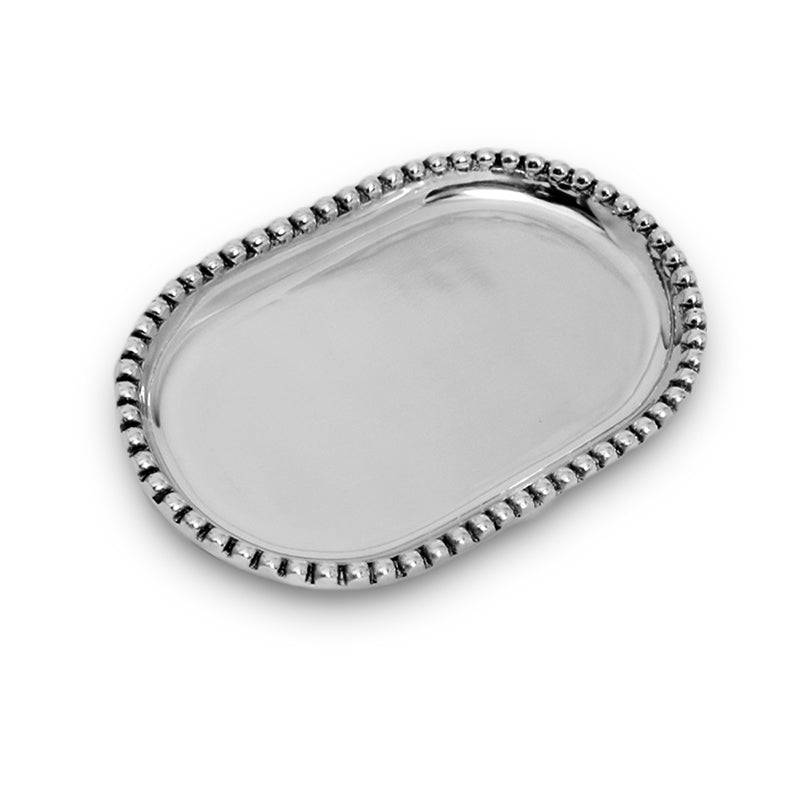 MD OVAL BEADED TRAY