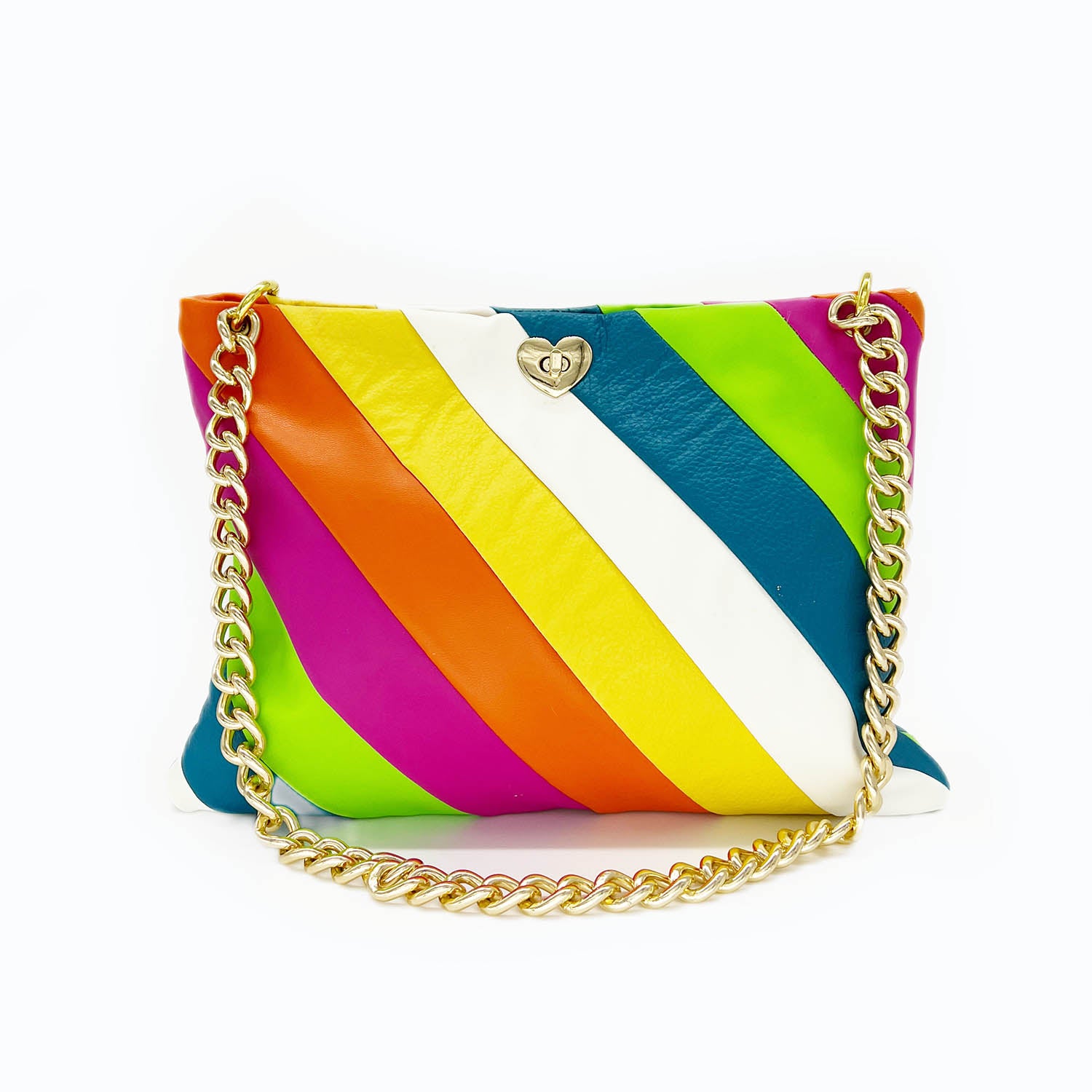  Striped Rainbow Envelope Purse 