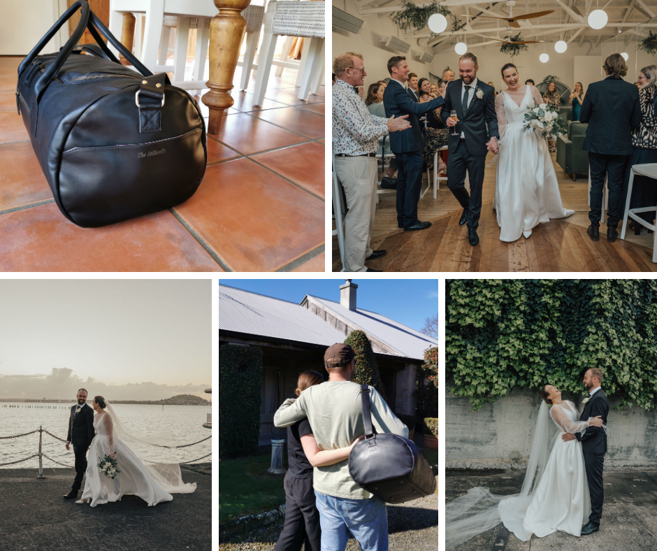Personalising a wedding gift with Duffle&Co