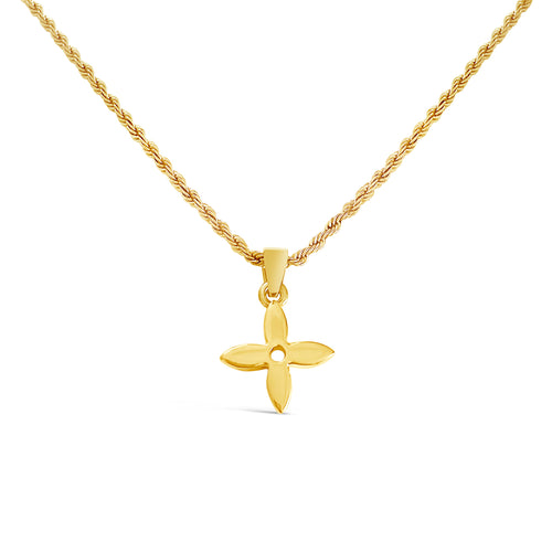 Louis Vuitton Lock & Key Gold Necklace – Little Paris Collective