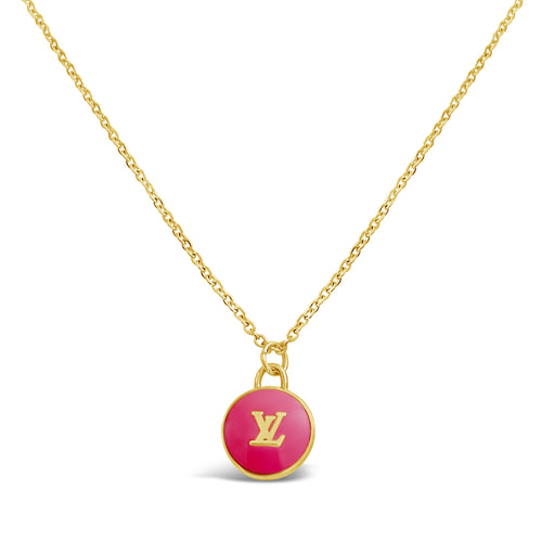 Rework Vintage Louis Vuitton Pink LV Necklace – Relic the Label