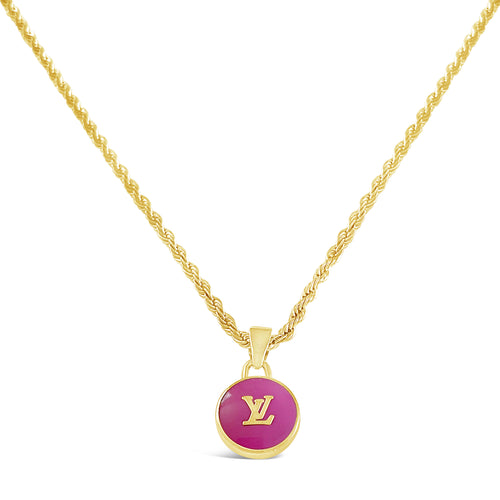 Silver Louis Vuitton Lock Necklace – Vintage Vogue Lux