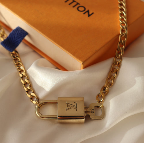 Rework Vintage Louis Vuitton Lock on Necklace (No Key) – Relic the