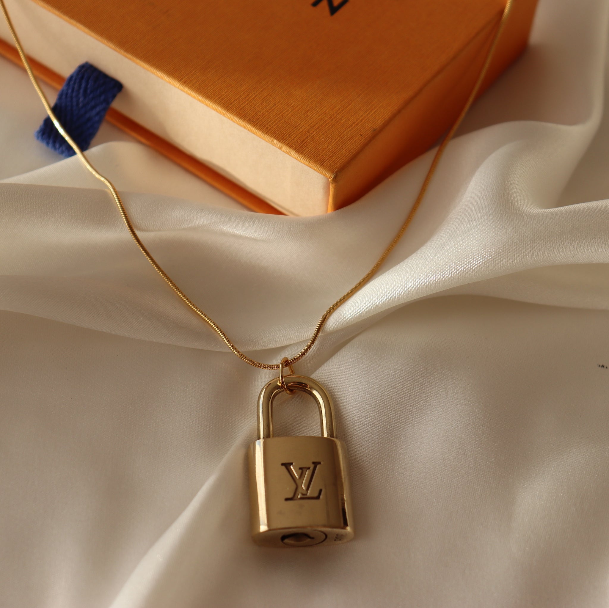 Rework Vintage Louis Vuitton Lock on Necklace (No Key) Relic the Label