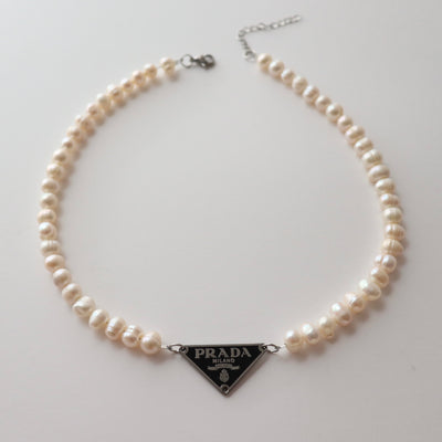 Emblem Pearl Necklace