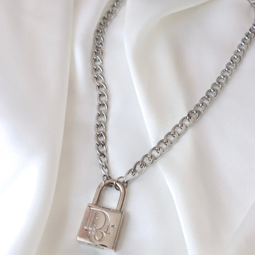 Rework Vintage Silver Louis Vuitton Lock on Necklace with 2 Working Ke –  Relic the Label