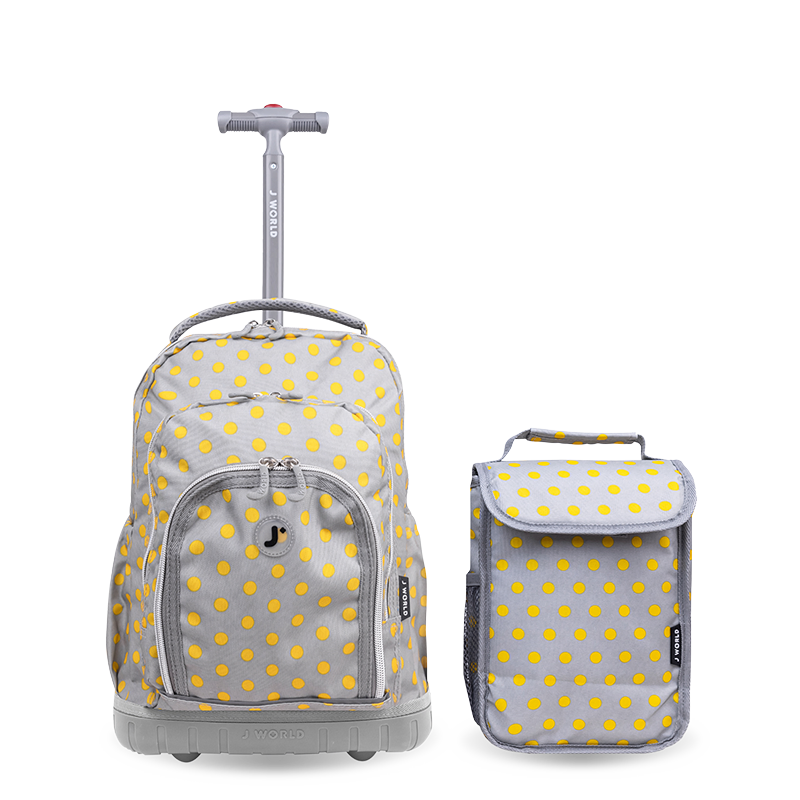 Lollipop Kids Rolling Backpack With Lunch Bag (16 Inch) in Candy Buttons - Final Sale