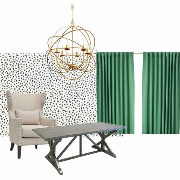 Trendy Office Makeover Idea: Cheetah Spots Wall Stencils from Royal Design Studio