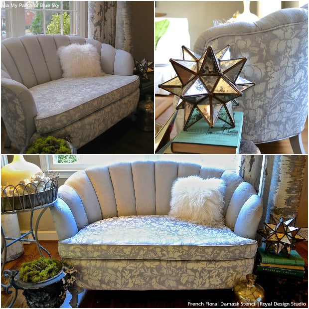 8 Upholstery Updates Furniture Stencils and Chalk Paint