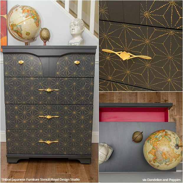 15 Chic Stencil Ideas For Diy Painted Furniture Upcycled Projects