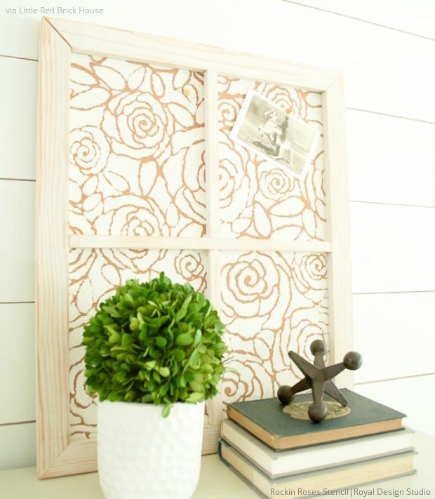 Do It Yourself: 16 Stenciled Wall Art Ideas using Custom Wall Pattern Stencils for Painting Home Decor