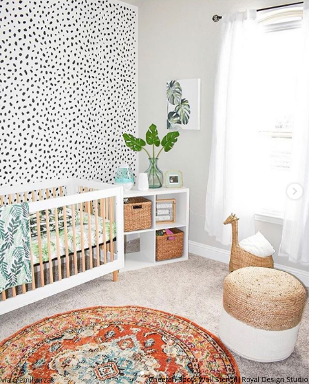 Decor For Kids Cute Creative Wall Stencils Royal Design
