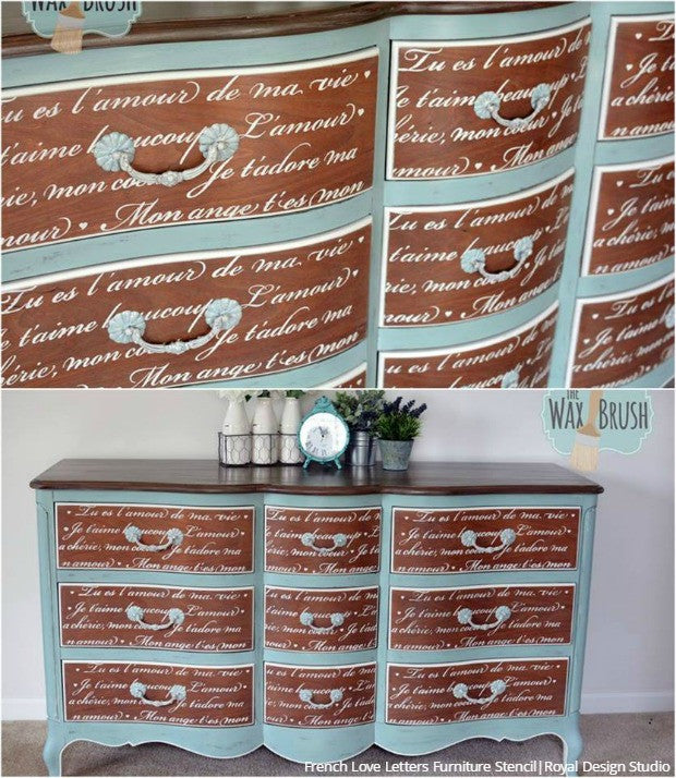 Finishing Your Furniture With Stencil Designs Diy Painted Decor
