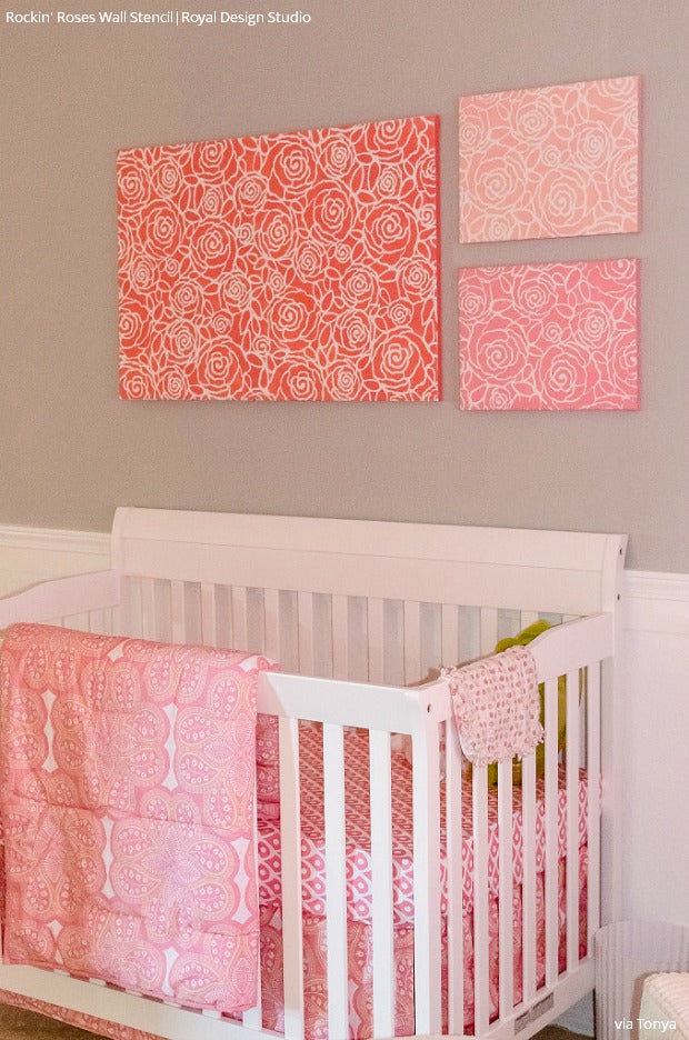 Decorate With The Project Nursery Look With Wall Stencils For Painting Royal Design Studio Stencils