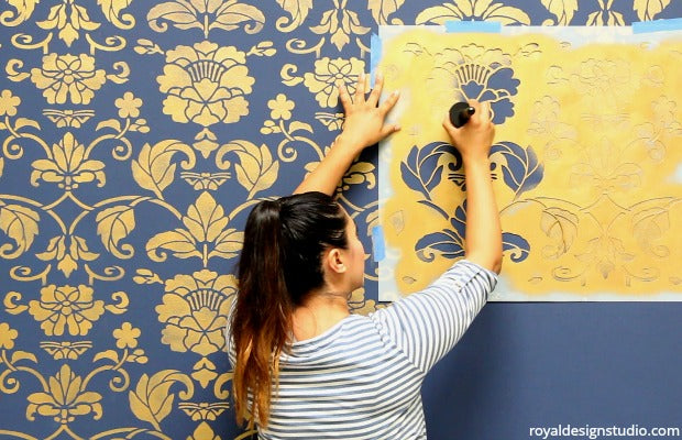 DIY Wall Paint Stencils, Tips and Trick for Painting Patterns With  Stencils