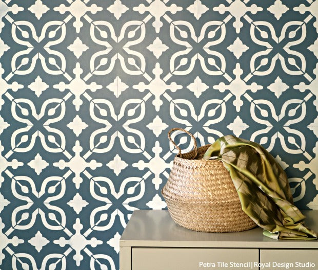 How to Stencil a Wall with Just Paint! DIY Tutorial Video - How to Paint Walls with Wall Stencils for Painting - DIY Decor Wall Design Stencils from Royal Design Studio Stencils
