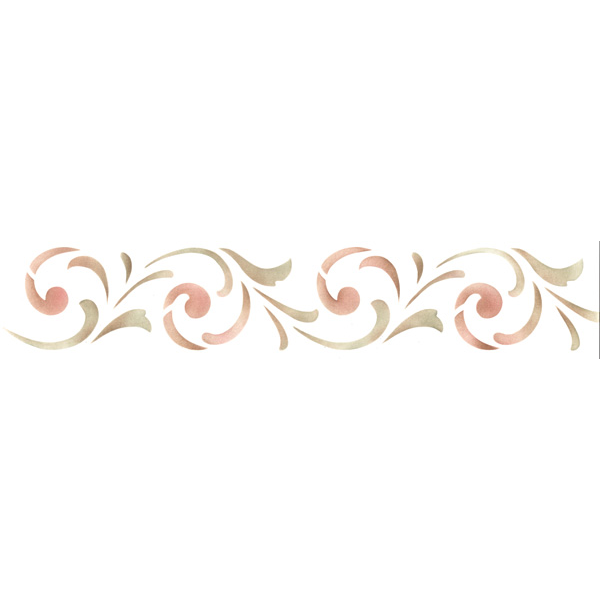 Border Stencils Simple Scroll Border Stencil Royal Design Studio Stencils