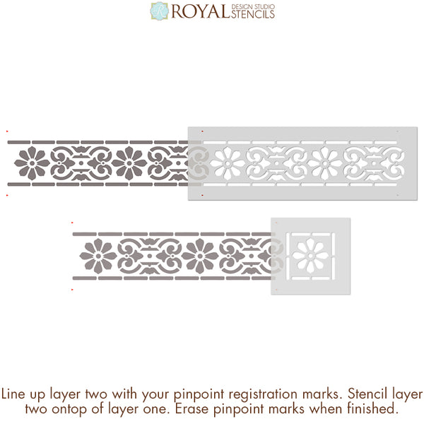 border stencils classical border corner royal design studio stencils