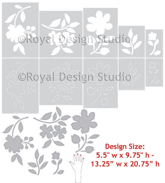 flower stencils for kids