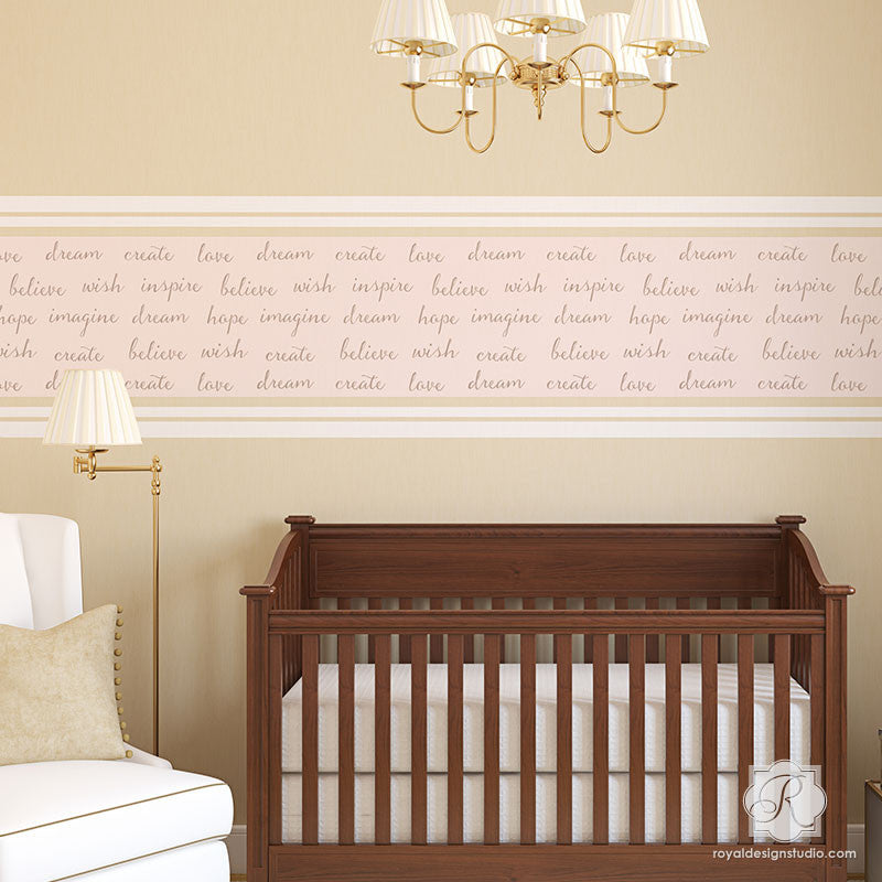 Dream Lettering Wall Stencils Inspirational Wall Quotes