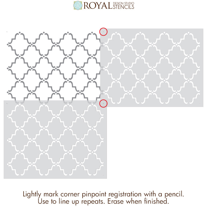 Moroccan Wall Stencils & Floor Stencils for Painting – Royal Design ...