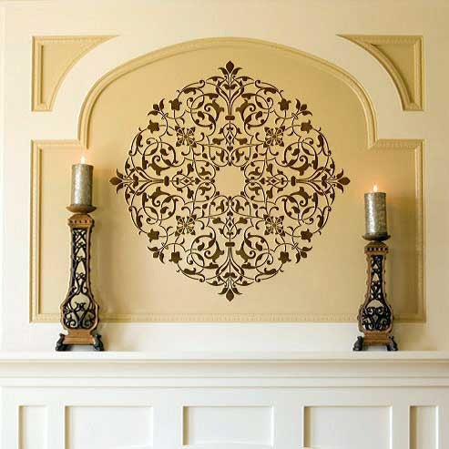 Arabesque Ceiling Medallion Stencil