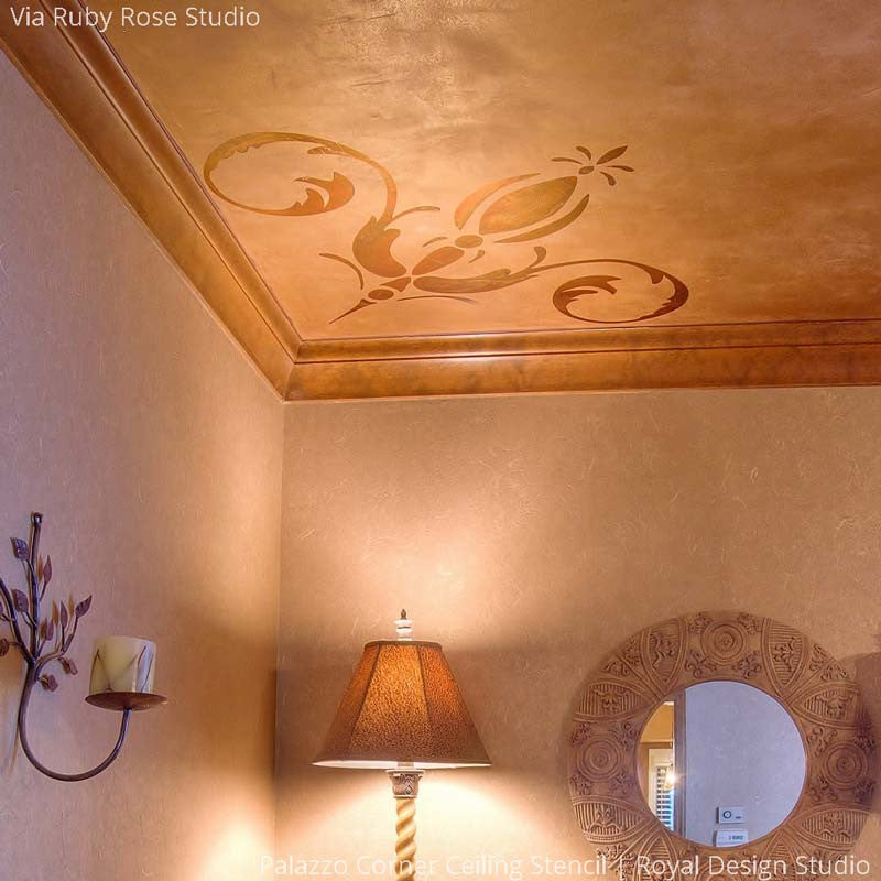 Palazzo Centerpiece Ceiling Stencil