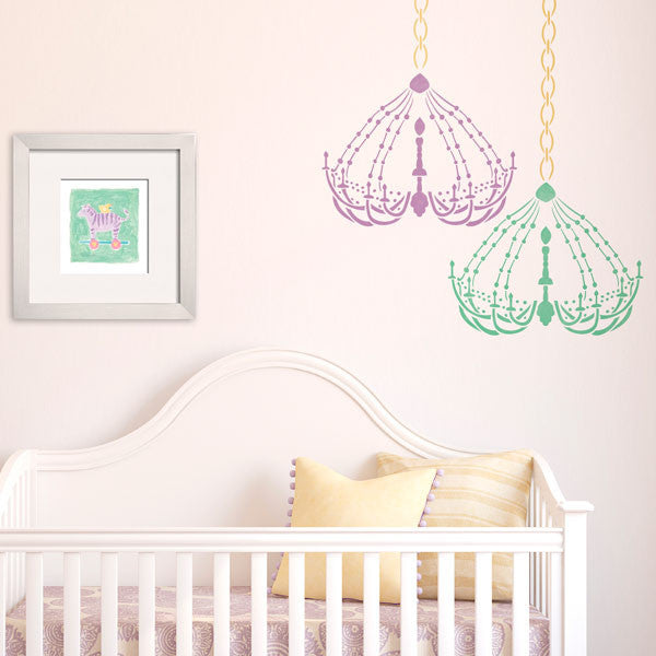 chandeliers for baby girl nursery