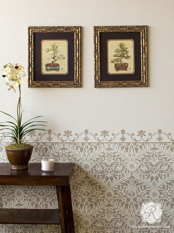 Moroccan Trellis Wall Stencils | Mughal Trellis Moroccan ...