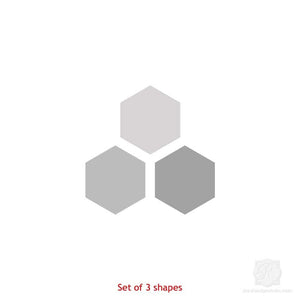 Hexagon Wall Art Wood Shapes Set Royal Design Studio Stencils