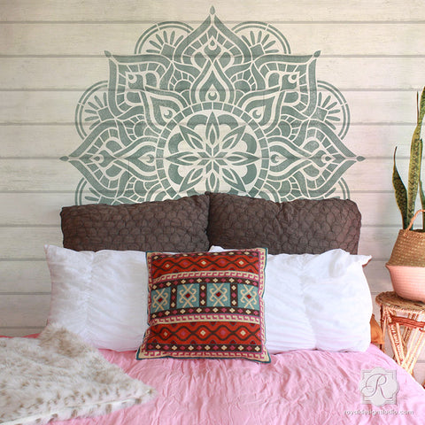 Headboard | Stencil Headboard | Headboard Stencil | Boring Headboard | Boring Headboard Solutions | How to Solve a Boring Headboard 