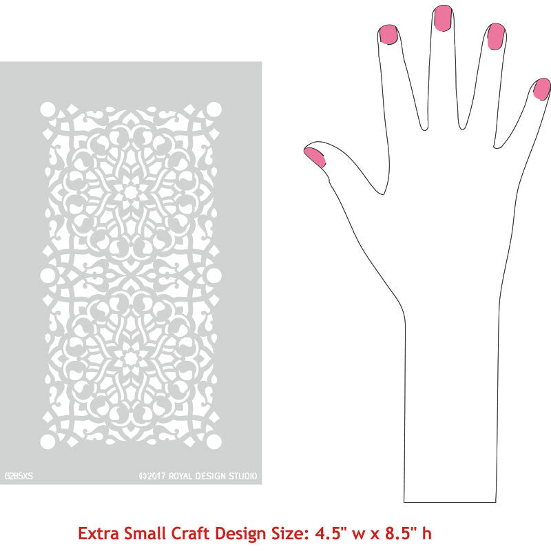 Camel Bone Weave Craft Stencils for Painting Small Furniture & Fabric