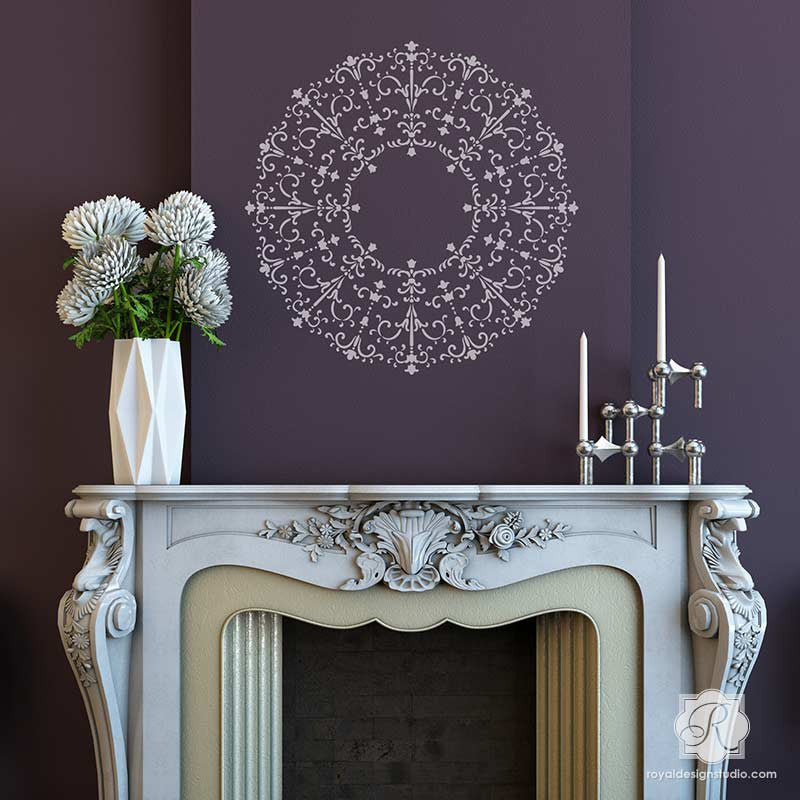 Medallion Ceiling Stencils Diy Classic Italian Design