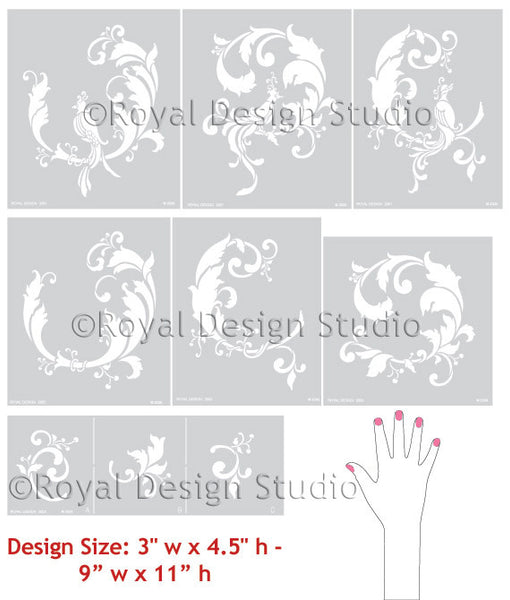 Wall Stencil | Chinois Complete Stencil Set | Royal Design Studio Stencils