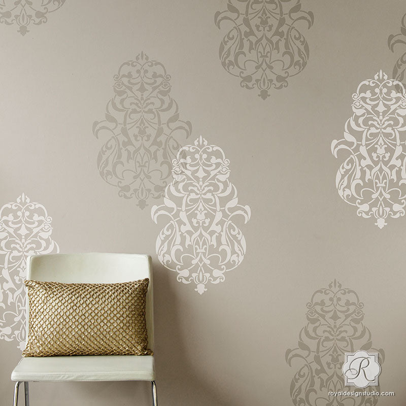 negroli ornament wall art stencil