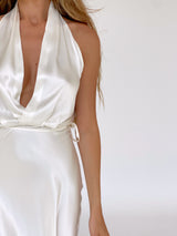 שמלת ג'ולי בצבע לבן