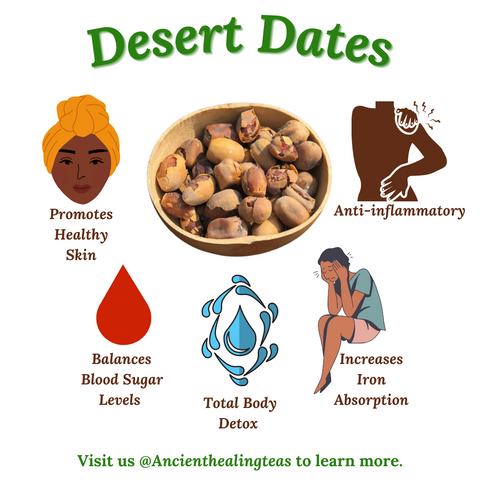 Desert Dates Infographic. Instagram. Holistic health and wellness