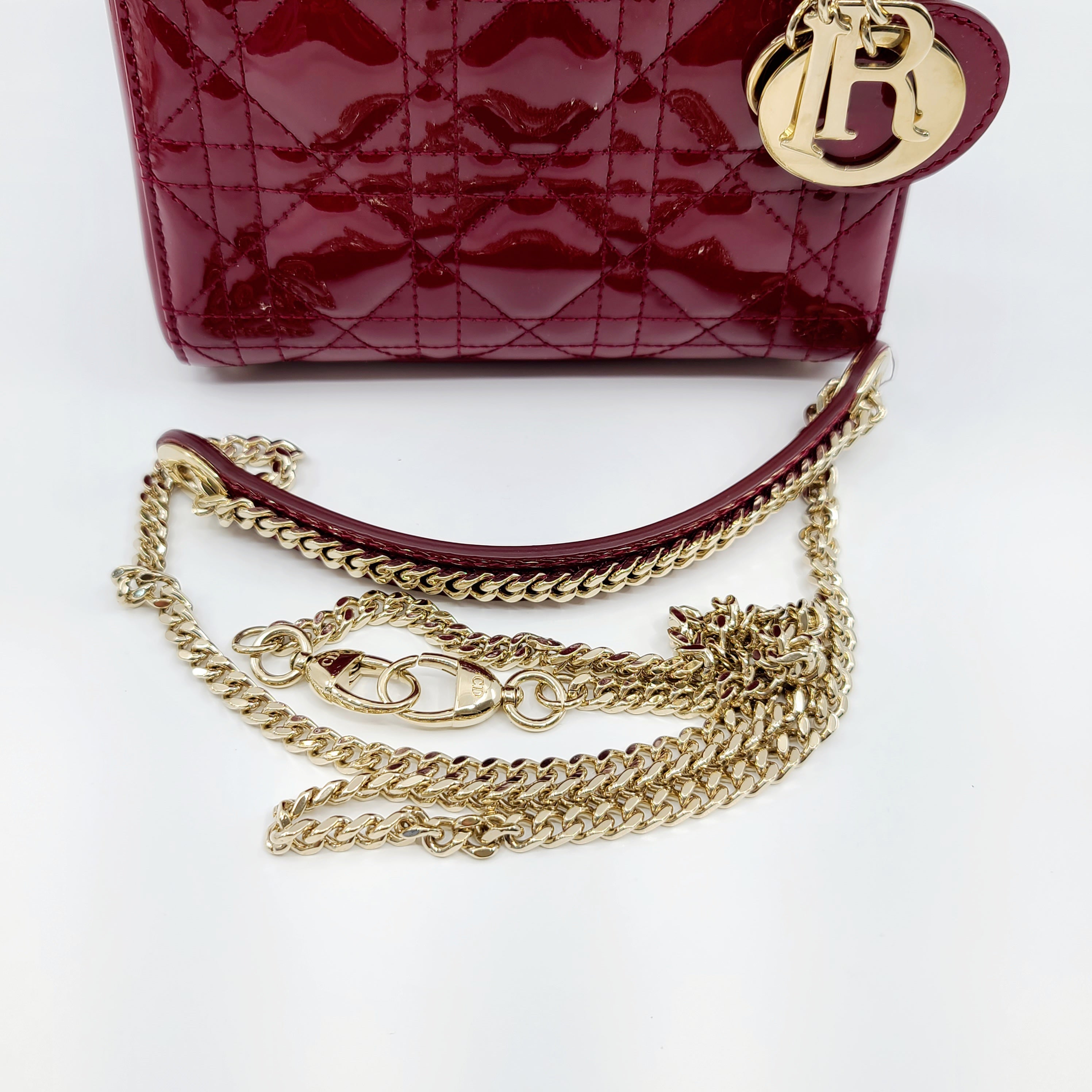 Lady Dior Small Red Cherry  Kirameibag