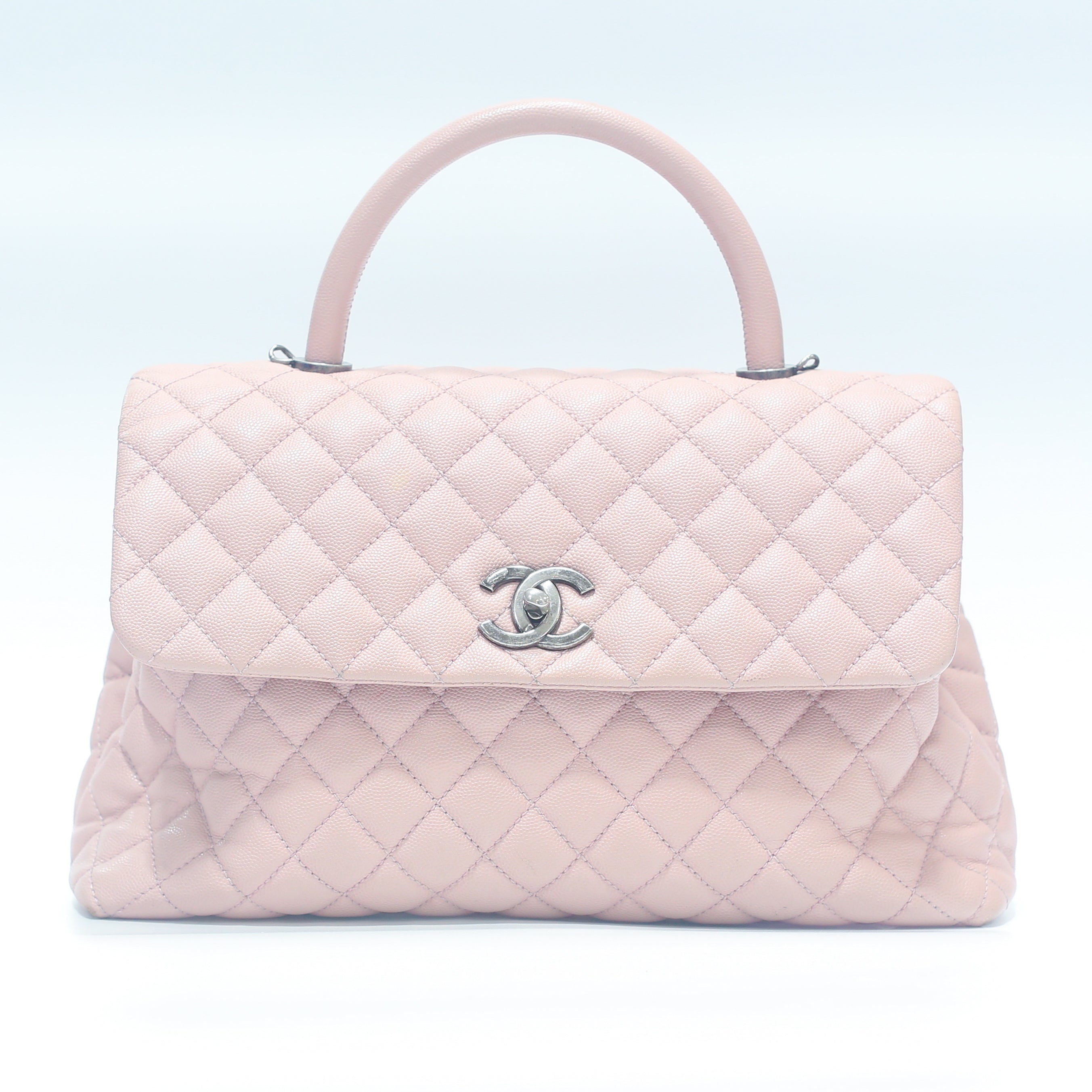 CHANEL Caviar Quilted Medium Coco Handle Flap Bag – 