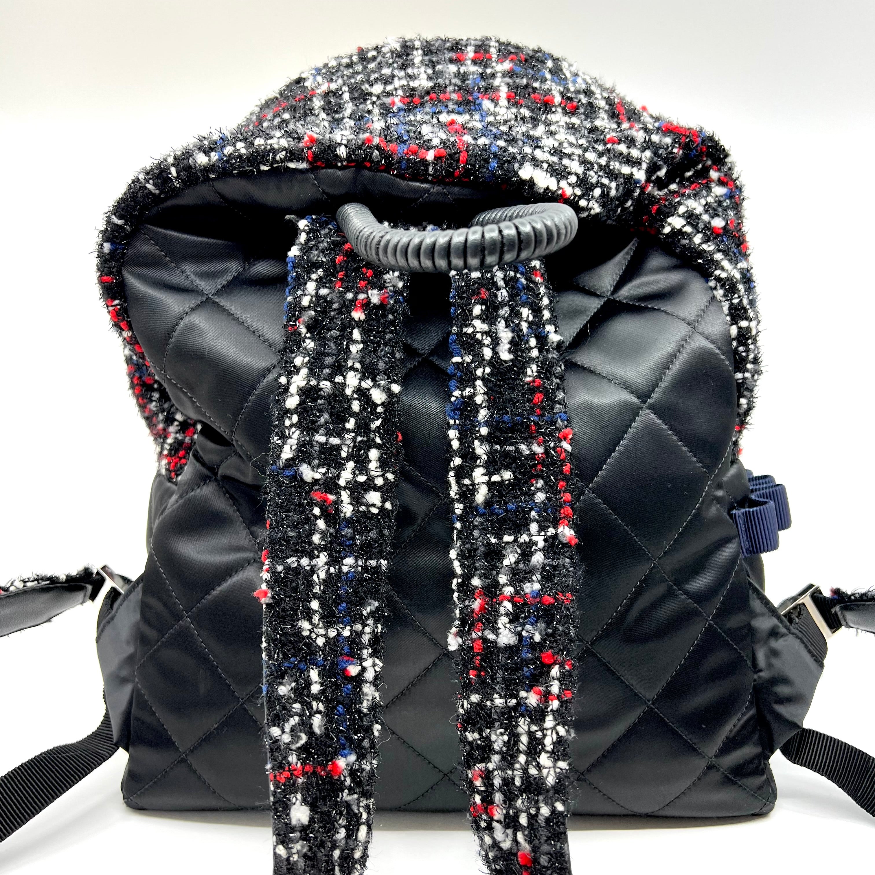 CHANEL Astronaut Essentials Backpack Quilted Nylon Tweed Medium vetoben.com
