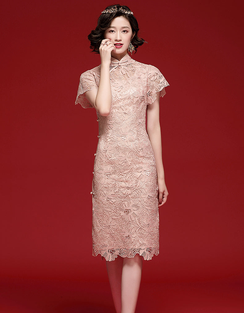 lace qipao