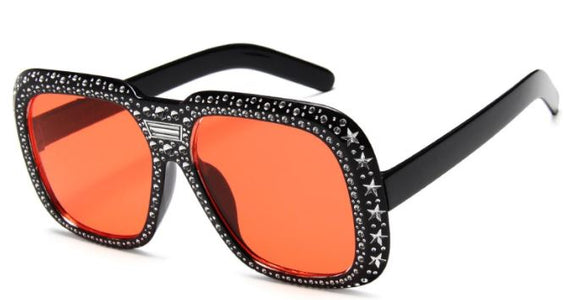 S359 Black Copper Lens Shining Collection Sunglasses - Iris Fashion Jewelry